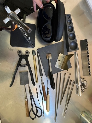 酸素発生器、酸素バーナーボロシリケイトガラス道具一式 工房全て