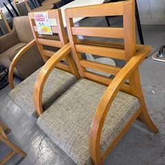 B-006 木製✖️布チェアー❗️1点4980円の画像