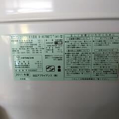 日立ノンフロン冷凍冷蔵庫　R-A700-1　5ドア　2011年制の画像