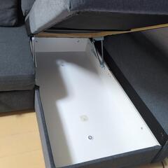 相談中　イケア　IKEA　ソファーベッド　コーナーソファー　収納付　ダブルベッド　L字ソファーの画像