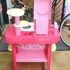 現状品 ミニーマウス キッチン おままごと ディズニー 台所 知育玩具 ピンク ミニーちゃん 西岡店の画像