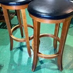 カウンターチェア　バーチェア　椅子　イス【高73直径38cm】【2脚あり】の画像