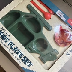 M&B KIDS PLATE SET ヘリコプターの画像