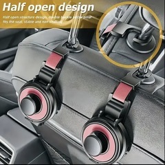 車のシートバックカップホルダーと電話フック　1個 の画像