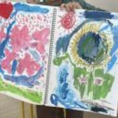 【アトリエべる 王子・東十条教室】☔️雨、雨、降れ、降れ〜♪の絵を描こう‼️🐸の画像