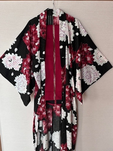 ル 年末のプロモーション おまかせ帯+帯締めつき◇最高級【綿麻浴衣】品ある涼し牡丹浴衣 着物・浴衣