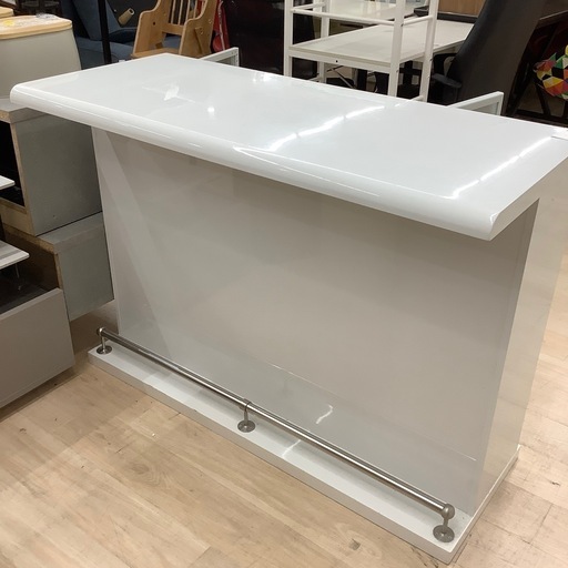 【ニトリ】カウンター式テーブル2枚扉棚付き【トレファク東大阪箕輪店】