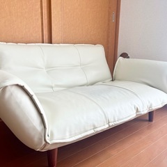 
【美品日本製】リクライニングソファの画像