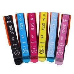 SAT-6CL 互換インクカートリッジ 6色セットEP-712a EP-713a EP-714a EP-812a EP-813a EP-814aの画像