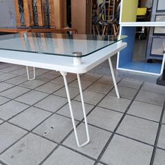 【安い！！】折りたたみ式ガラステーブル 0508-01の画像