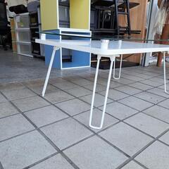 【安い！！】折りたたみ式ガラステーブル 0508-01の画像