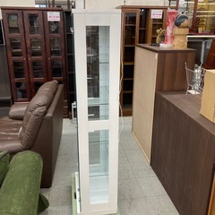 照明付きガラスショーケース　※鍵欠品の画像