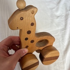 木のおもちゃ　まとめ売り　きりん　BRIOの画像
