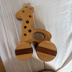 木のおもちゃ　まとめ売り　きりん　BRIOの画像