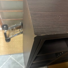 ニトリ　コミック本棚　本棚　スライド本棚　ブラウンの画像