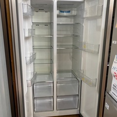 9710 AQUA アクア 2ドア冷凍冷蔵庫 449L 冷蔵266L 冷凍183L 2018年製 AQR₋SBS45Fの画像