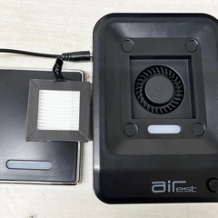 【未使用品】ピーナッツクラブ 高性能フィルター搭載 空気清浄機 airest エアレスト USB電源 ブラック コンパクトサイズ 卓上 車内 脱臭 生活家電 カー用品の画像