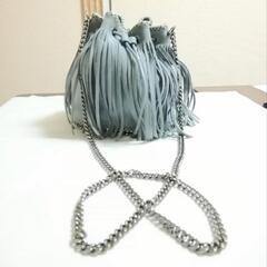 美品。STELLA McCartney　ファラベラ　フリンジ巾着　ショルダーバッグの画像