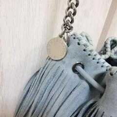 美品。STELLA McCartney　ファラベラ　フリンジ巾着　ショルダーバッグの画像