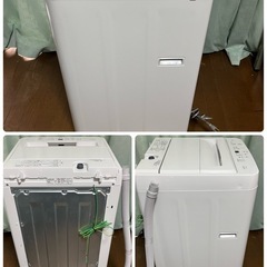 24年製 RORO 全自動電気洗濯機 4.5kg YWM-T45LW　の画像
