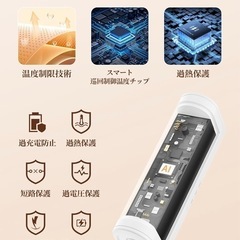 充電式 カイロ 電気カイロ usb カイロ 1台多機能充電式カイロ 3秒急速発熱の画像