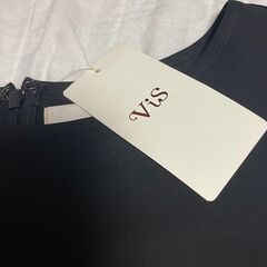 VIS ビス ワンピース M ベージュ 透け感の画像