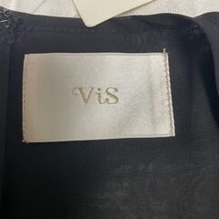 VIS ビス ワンピース M ベージュ 透け感の画像