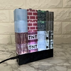 光るブロックライト イルミネーション◆マイクラ風◆USB電源◆インテリア＆プレゼントに！の画像