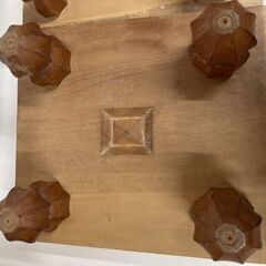 M0014 将棋盤 足付 木製 2台セット 傷汚れあり 付属品なし 現状品の画像