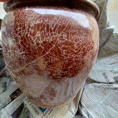 昭和レトロ　古い味噌甕　つぼ　樽　の画像