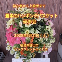 基本のハンギングバスケット研修会