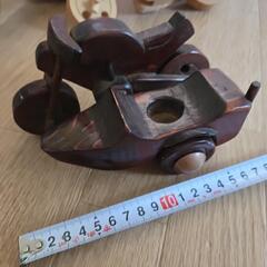 手作り木製バイクの画像