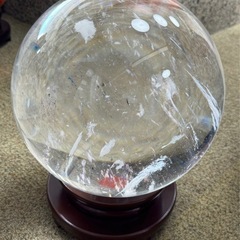 水晶玉30cm 丸玉 クリスタルの画像