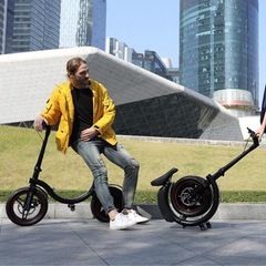 SWIFT HORSE K2★14インチ★折り畳み電動バ イク★特定小型原付★ブラック★の画像