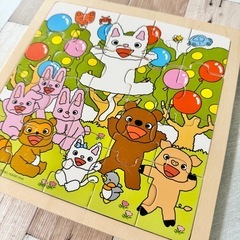 ノンタン　木のパズルの画像