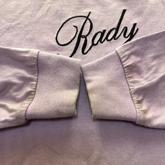 【ちびrady】ロゴ刺繍ロンTラベンダー【S105】の画像