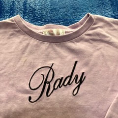 【ちびrady】ロゴ刺繍ロンTラベンダー【S105】の画像