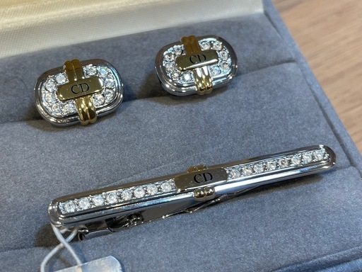 D7012【ディオール】 カフスボタン ネクタイピン セット