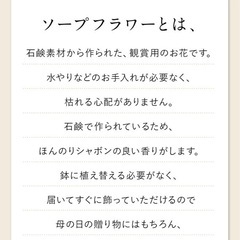 【新品未使用】ソープフラワーの画像