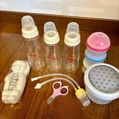 電子レンジスチーム＆薬液消毒ケース　哺乳瓶などセットの画像