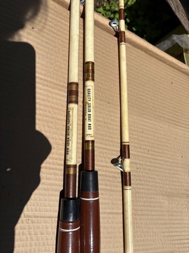 古い釣竿2本セット