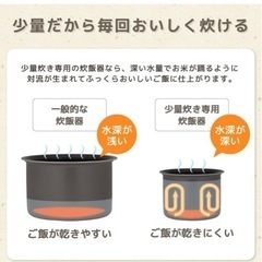 炊飯器 3合炊きの画像