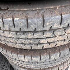 てっちん　ホイールタイヤセット　4本　タイヤサイズ145/80R13 ブリジストン　タイヤ年式2023年の画像