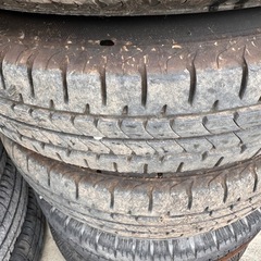 てっちん　ホイールタイヤセット　4本　タイヤサイズ145/80R13 ブリジストン　タイヤ年式2023年の画像