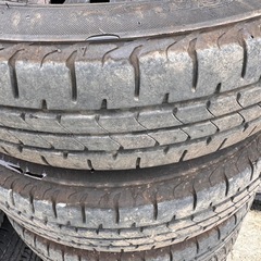 てっちん　ホイールタイヤセット　4本　タイヤサイズ145/80R13 ブリジストン　タイヤ年式2023年の画像