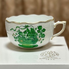 Herend ヘレンド　清の花籠　ティーカップ・ソーサーセット（未使用）の画像