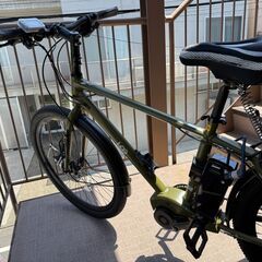 LOG ADVENTURE e-O（ログ アドベンチャーe O）27.5インチ クロスバイク 電動アシスト自転車 新品同様(乗車回数3回)の画像