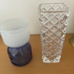 ガラス製花瓶2種