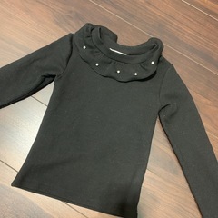 キッズトップス　黒　長袖110㎝