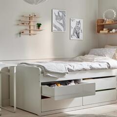 ❣️美品 【IKEA】シングルベッドフレーム 、 引き出し付きの画像